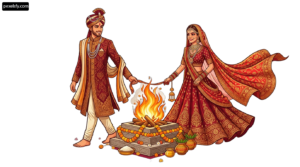 indian groom illustration with traditional attire and garland, shows, Indian Wedding Couple Transparent