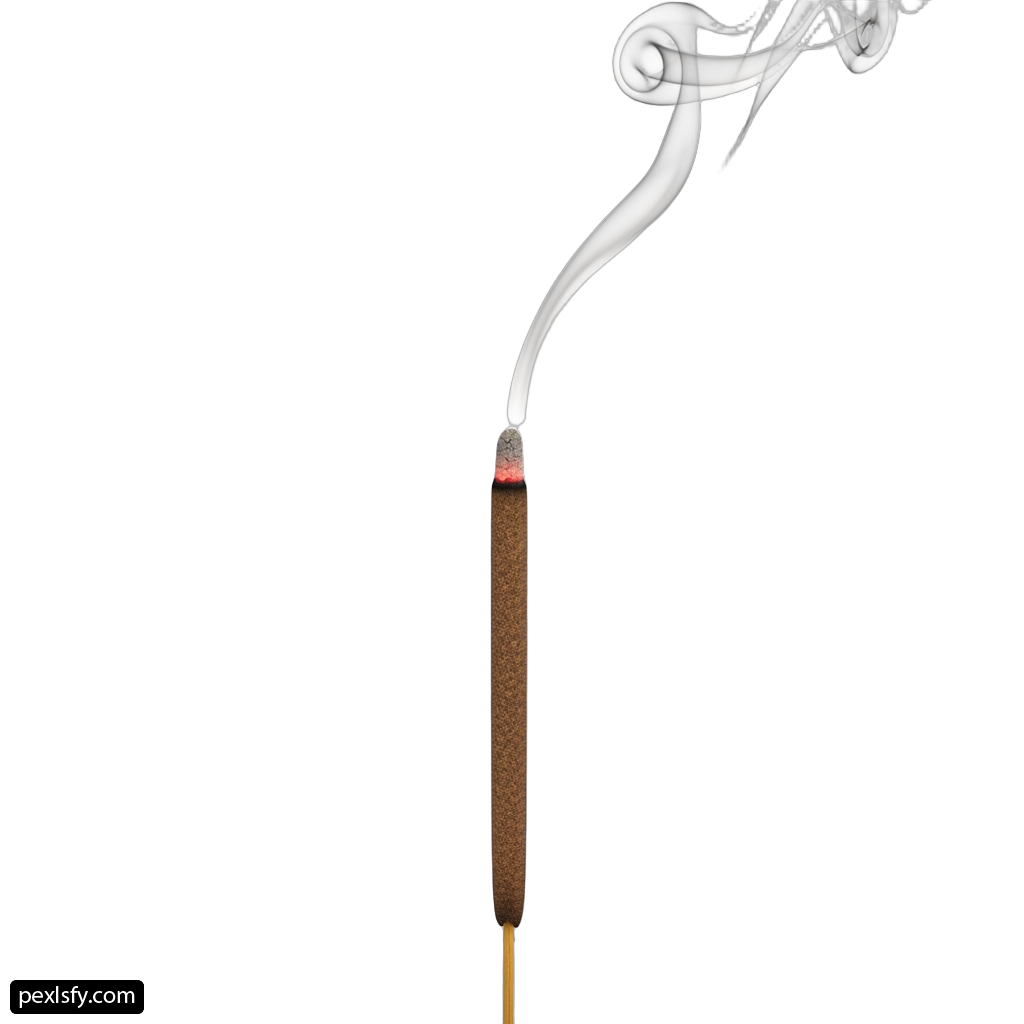 Matchstick with smoke coming out of it png transparent background