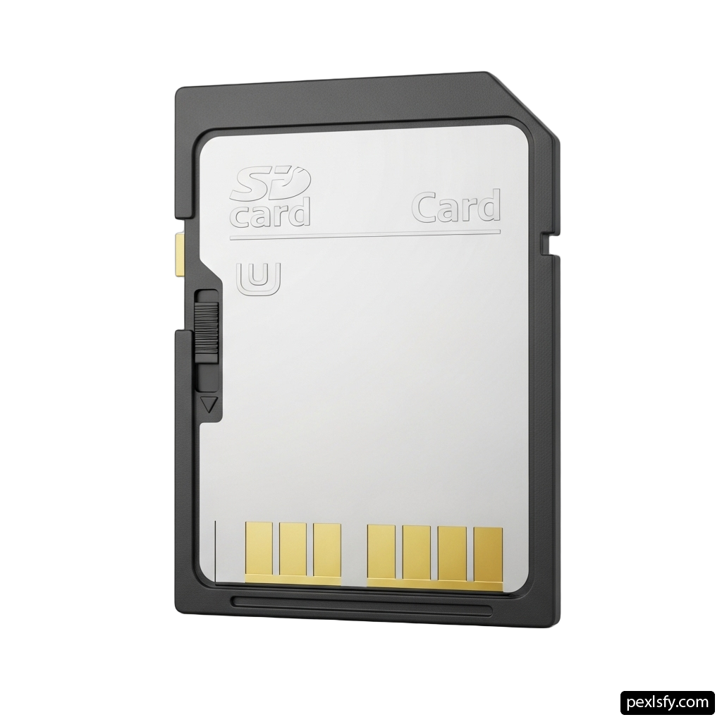 Memory card is shown on a white background png transparent background