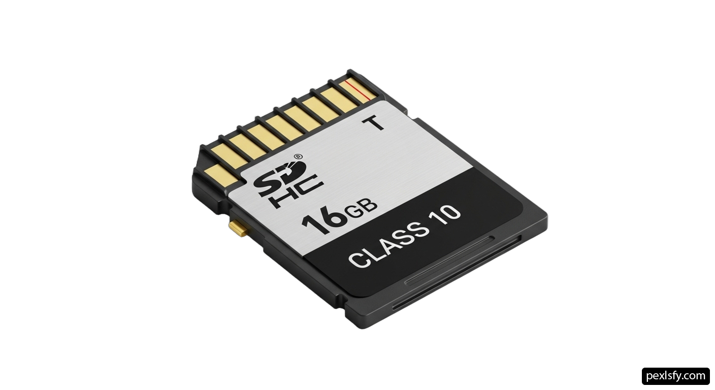 Memory card is shown on a white background png transparent background