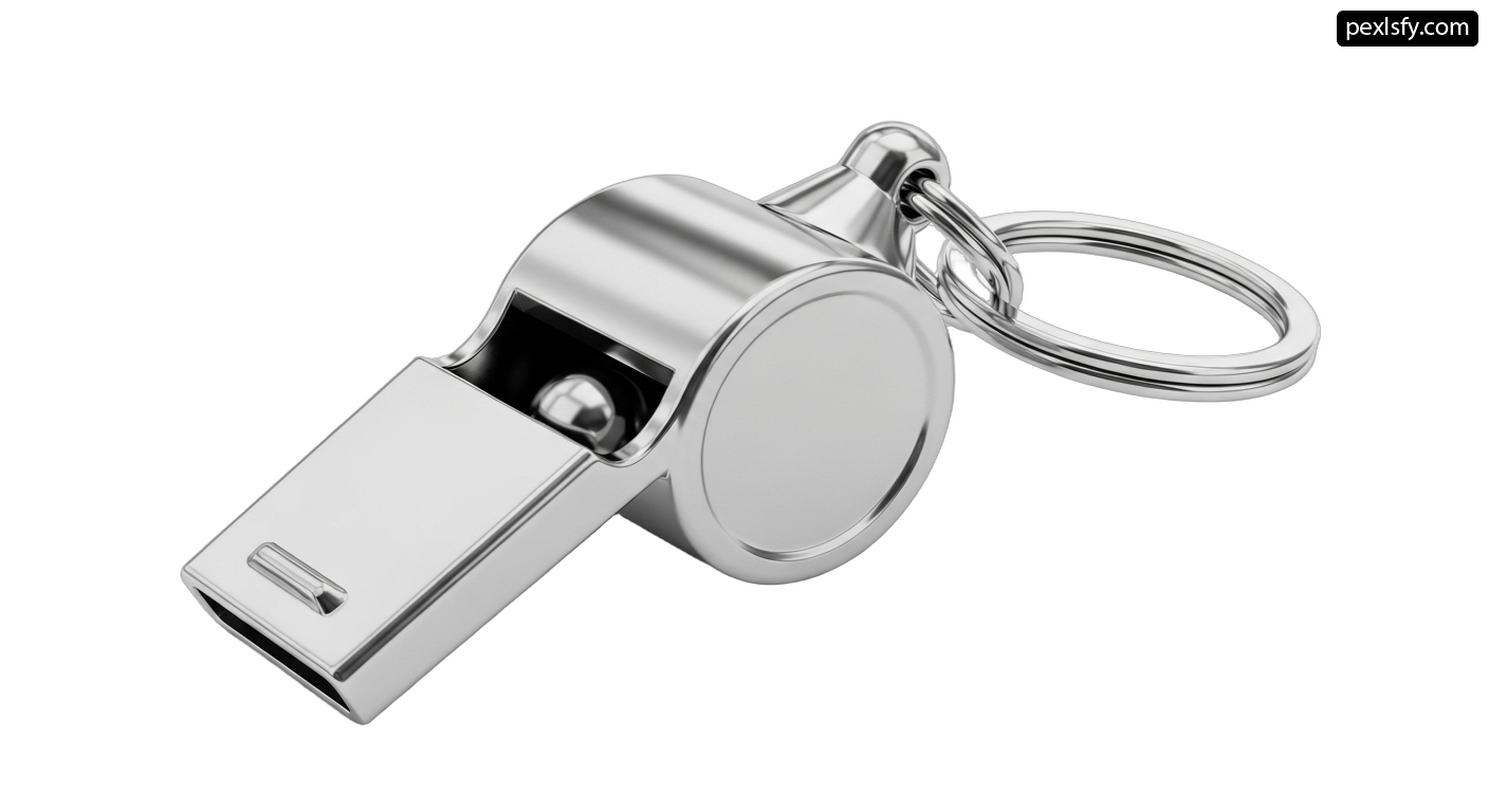 Metal keychain with a key ring attached to it png transparent background
