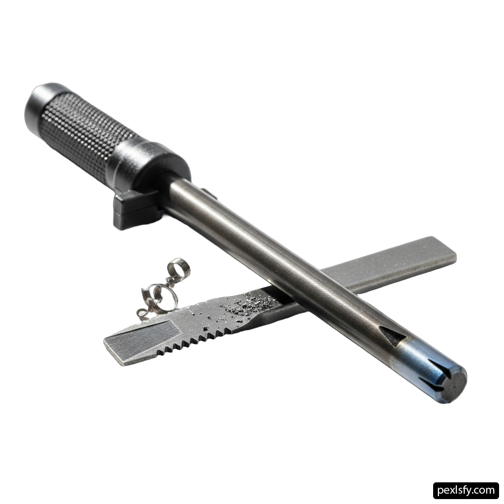 Metal tool with a keychain attached to it png transparent background
