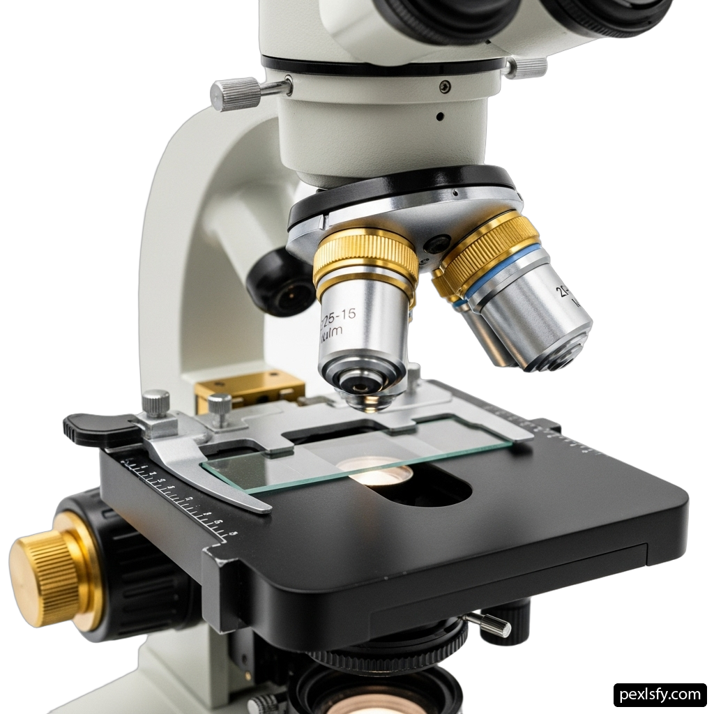 Microscope on a white background png transparent background