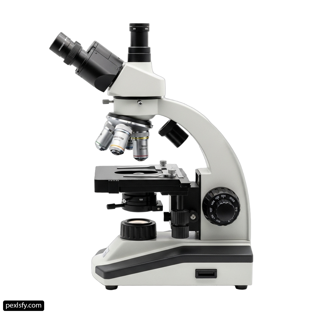 Microscope on a white background png transparent background