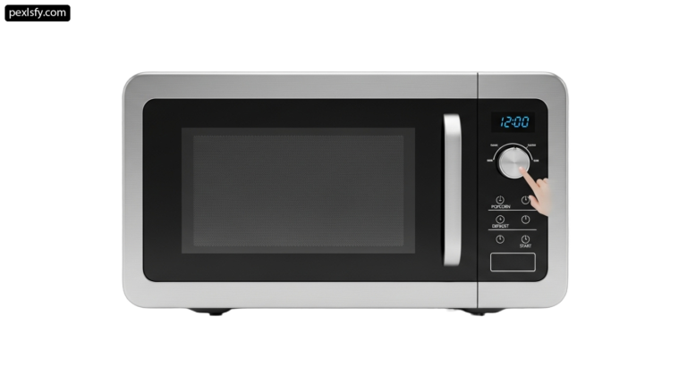 Microwave oven with the door open on a white background png transparent background