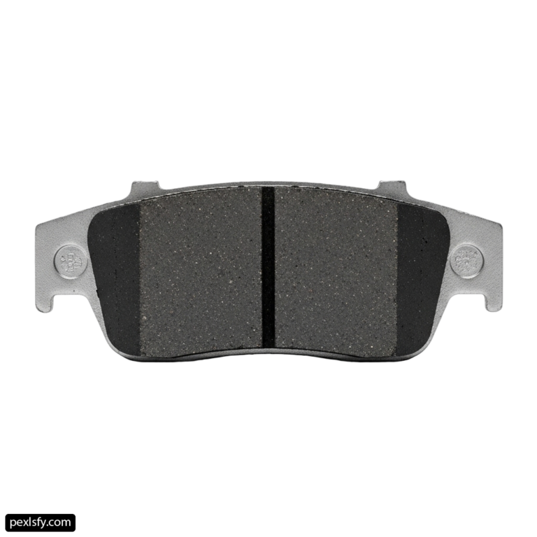 Pair of brake pads on a white background png transparent background