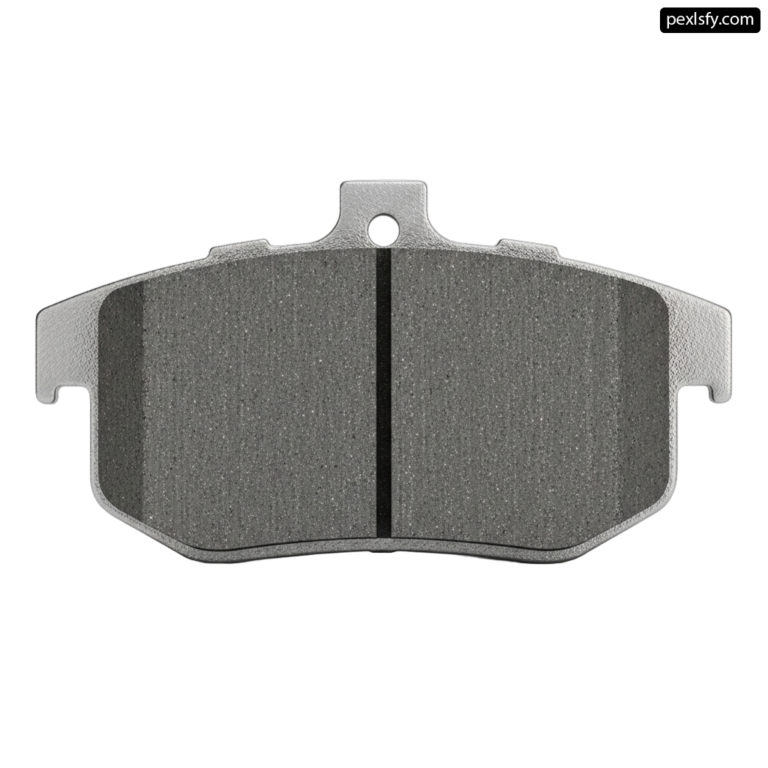 Pair of brake pads on a white background png transparent background