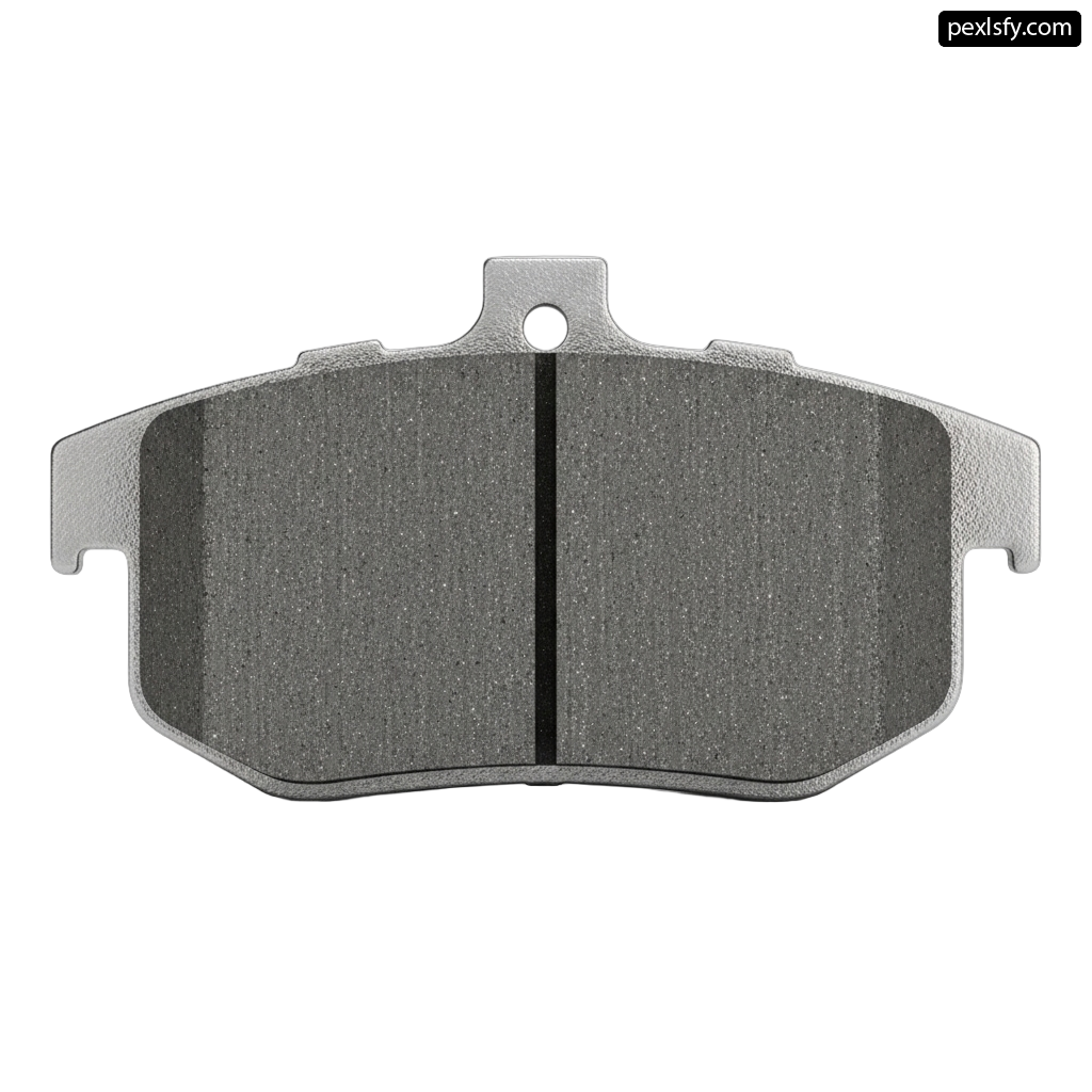 Pair of brake pads on a white background png transparent background