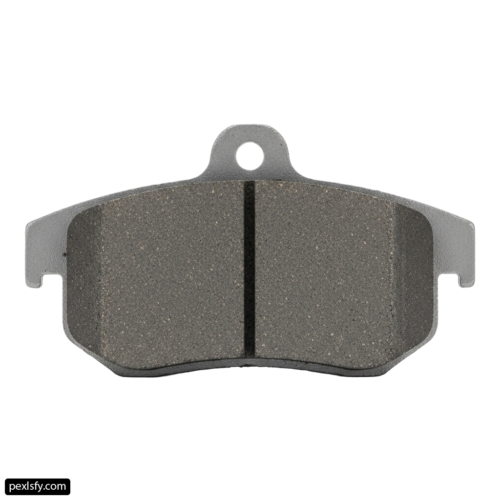 Pair of brake pads on a white background png transparent background