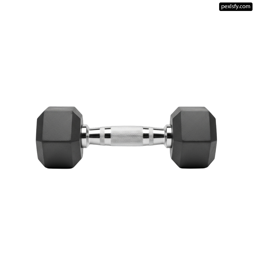 Pair of dumbbells on a white background png transparent background