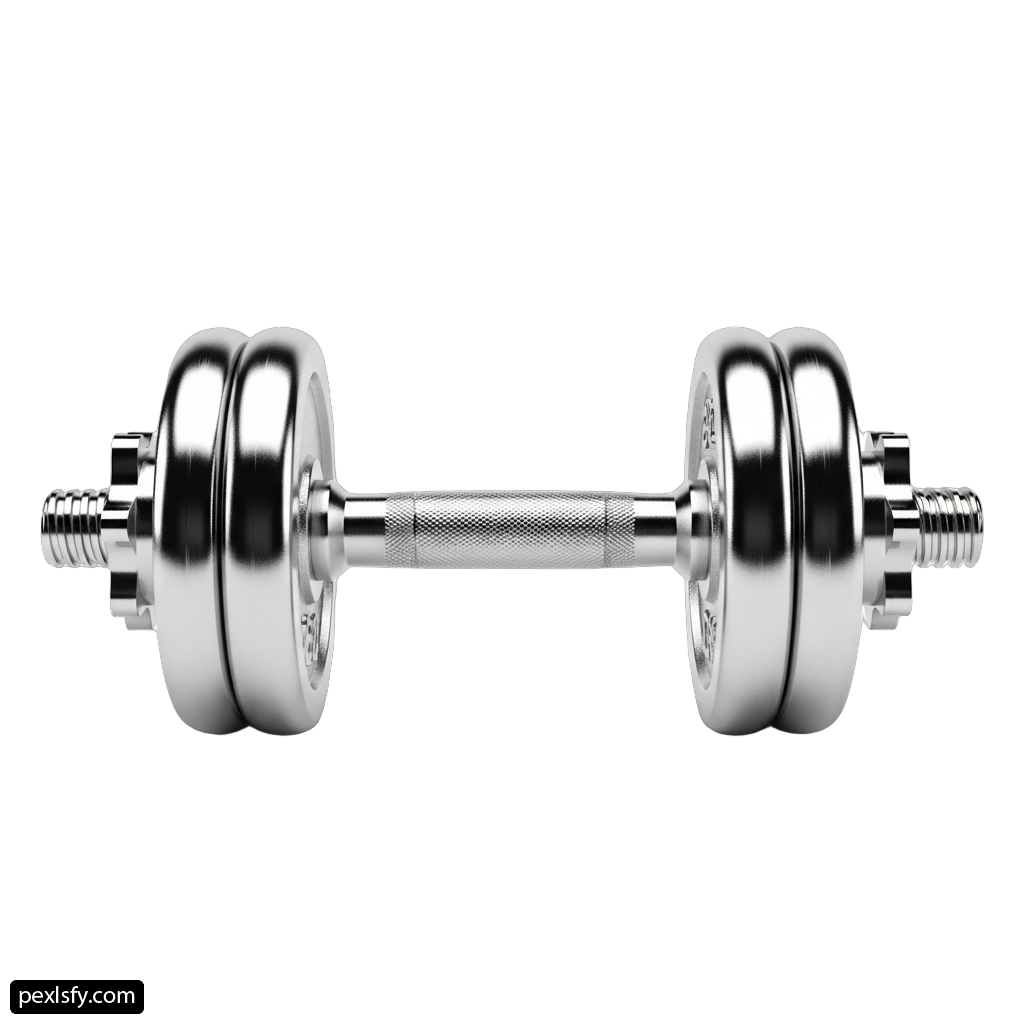 Pair of dumbbells on a white background png transparent background