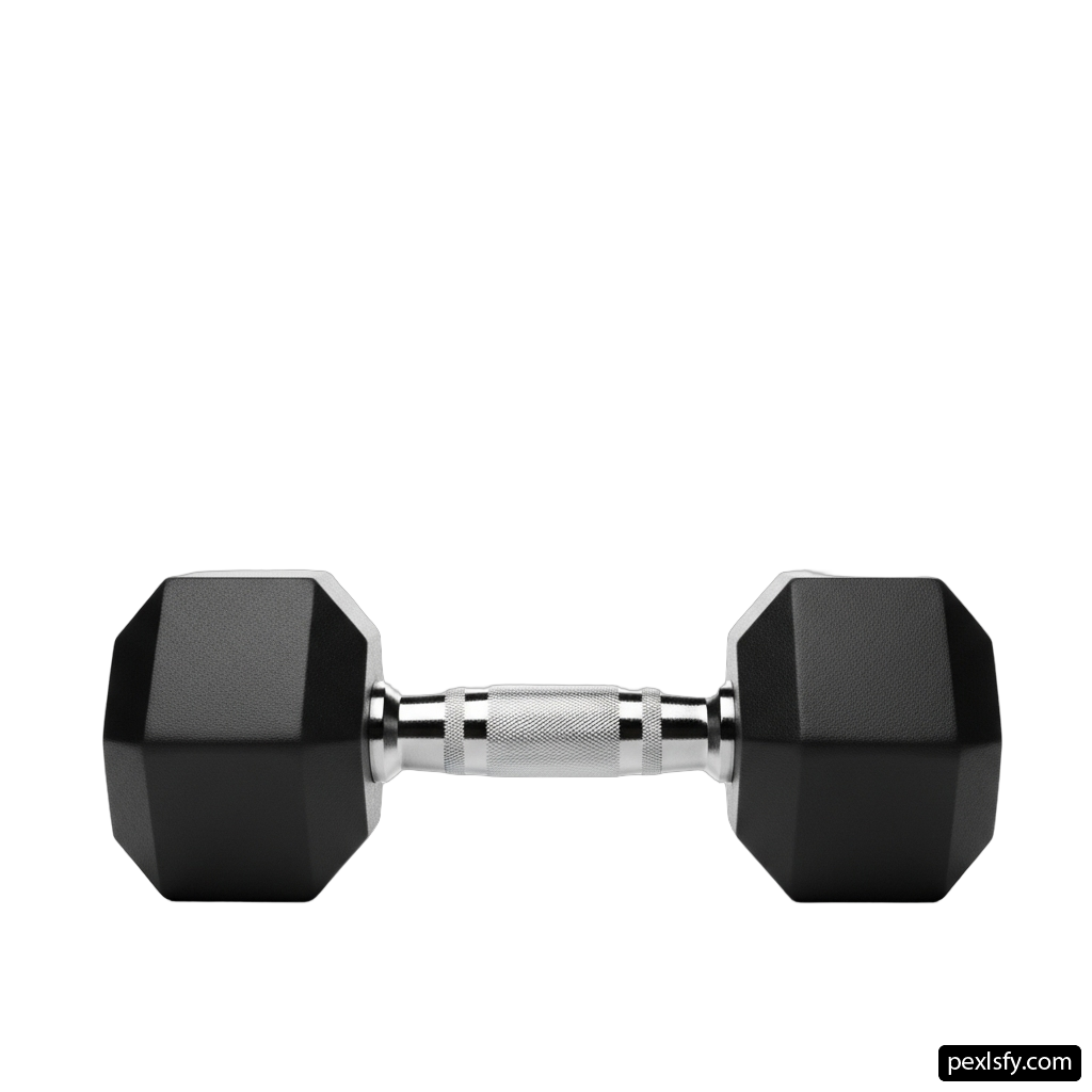 Pair of dumbbells on a white background png transparent background
