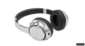 Pair of headphones sitting on top of each other png transparent background