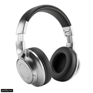 Pair of headphones sitting on top of each other png transparent background