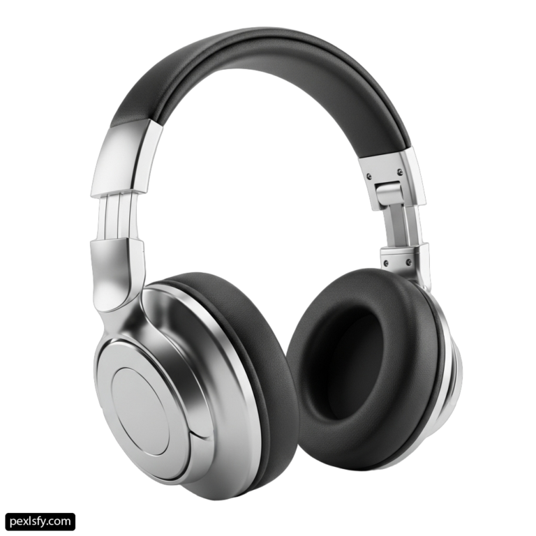 Pair of headphones sitting on top of each other png transparent background