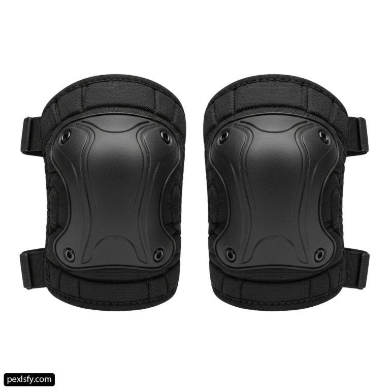 Pair of knee pads on a white background png transparent background