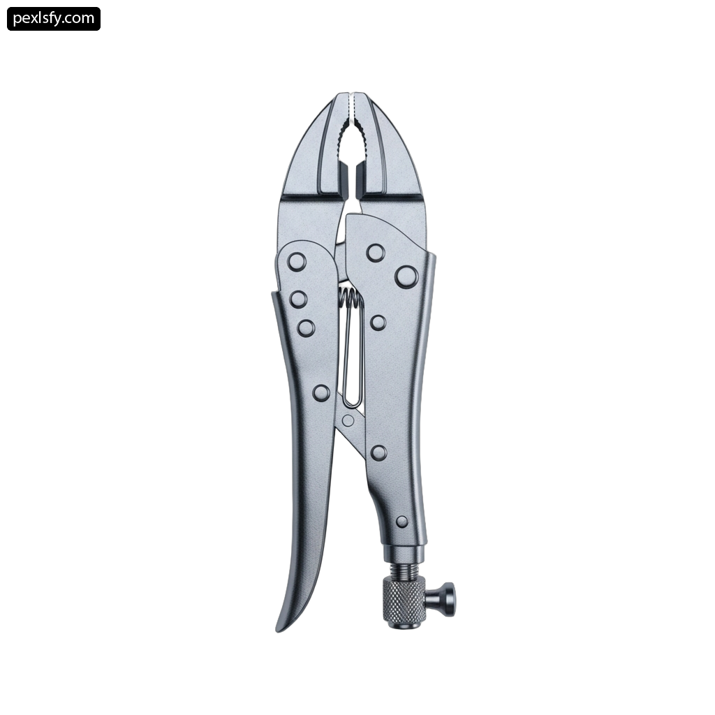 Pair of pliers on a white background png transparent background