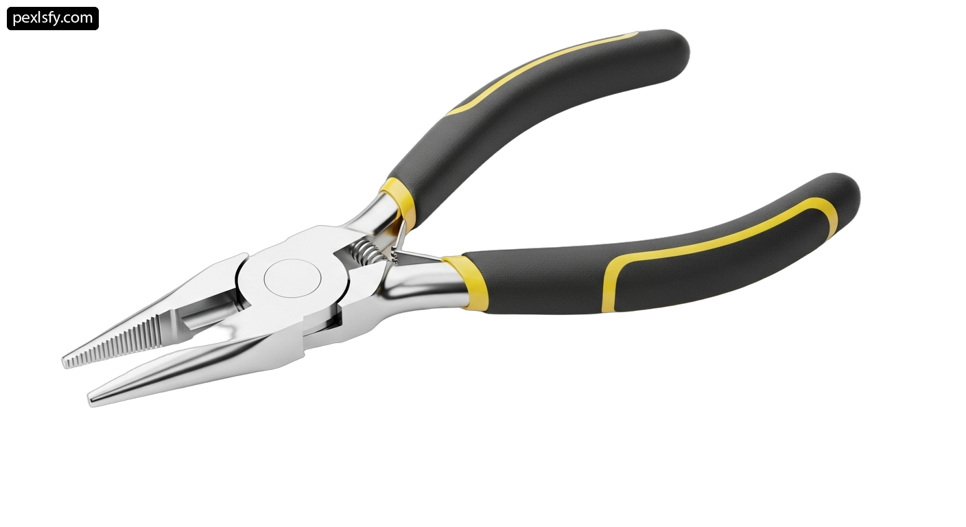 Pair of pliers on a white background png transparent background