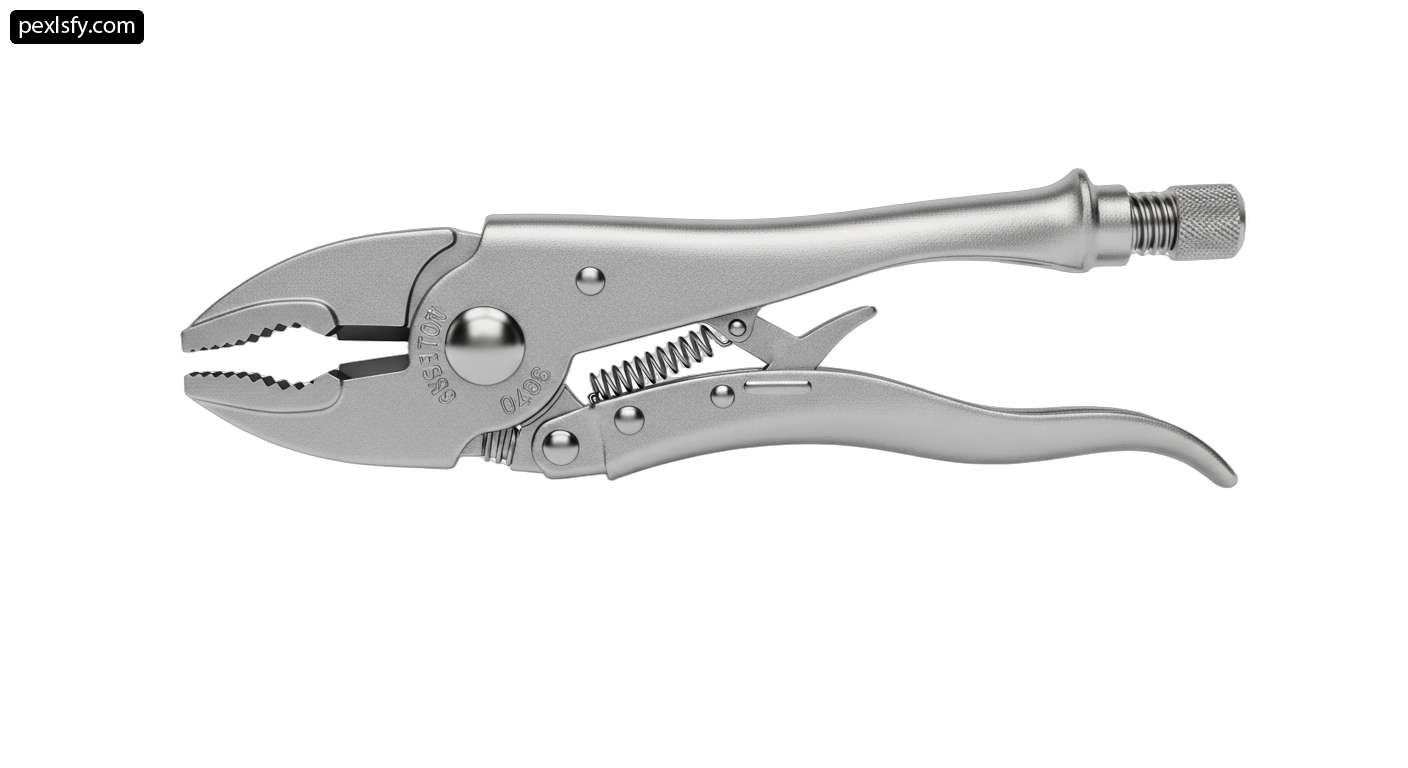 Pair of pliers on a white background png transparent background