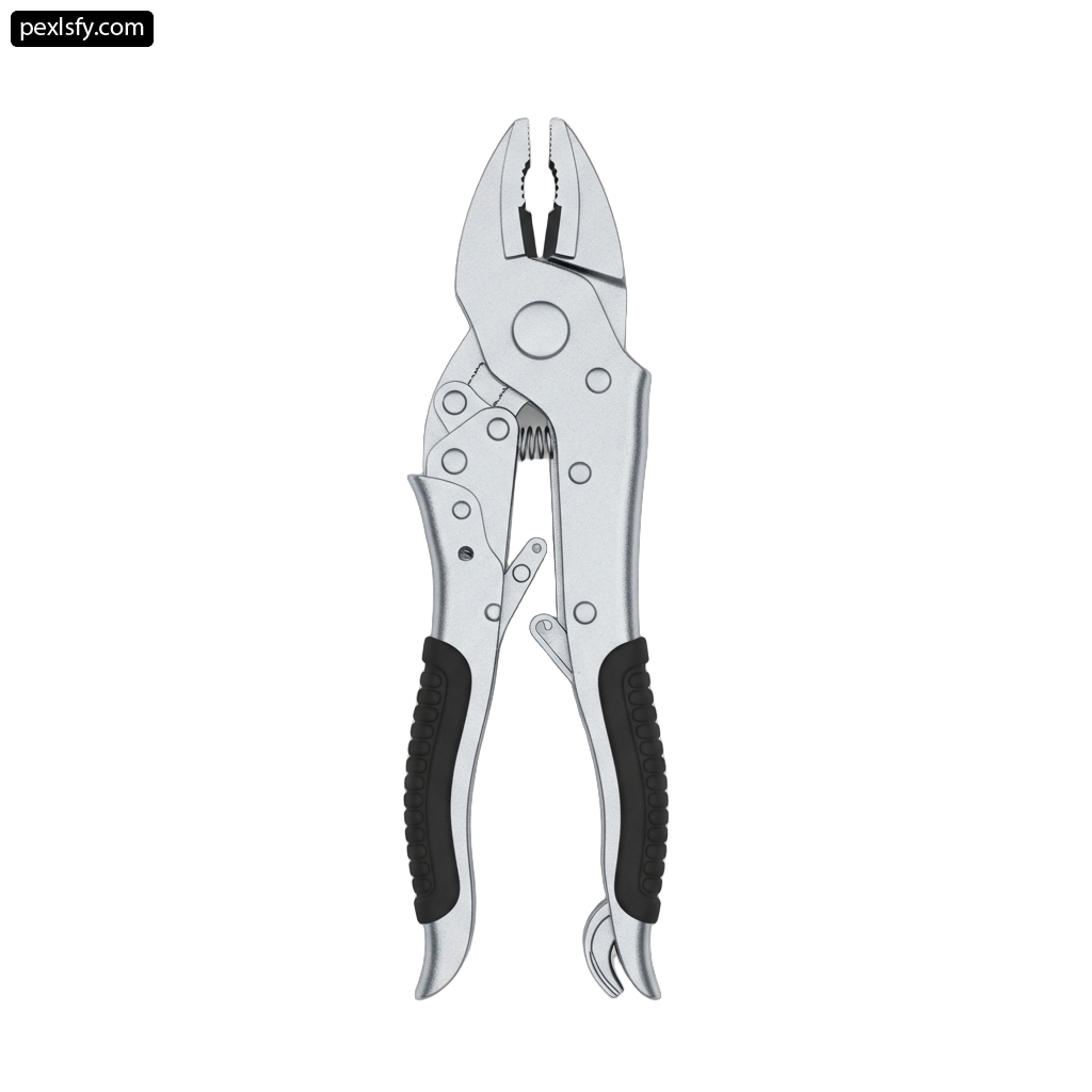 Pair of pliers on a white background png transparent background