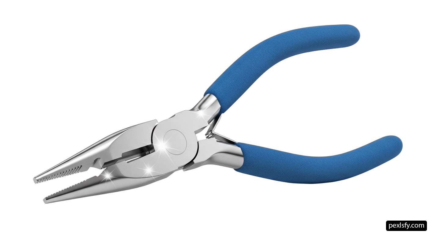Pair of pliers on a white background png transparent background