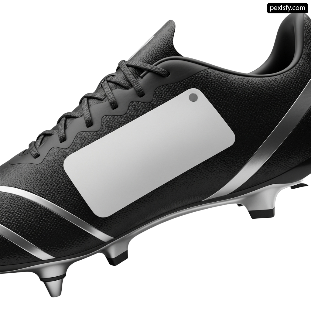 Pair of soccer shoes on a white background png transparent background