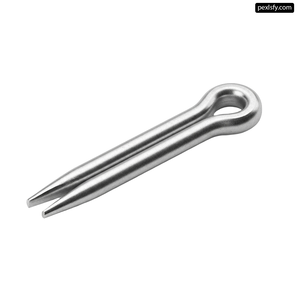 Pair of stainless steel hooks on a white background png transparent background