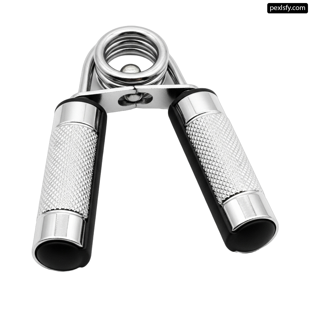 Pair of stainless steel tongs on a white background png transparent background