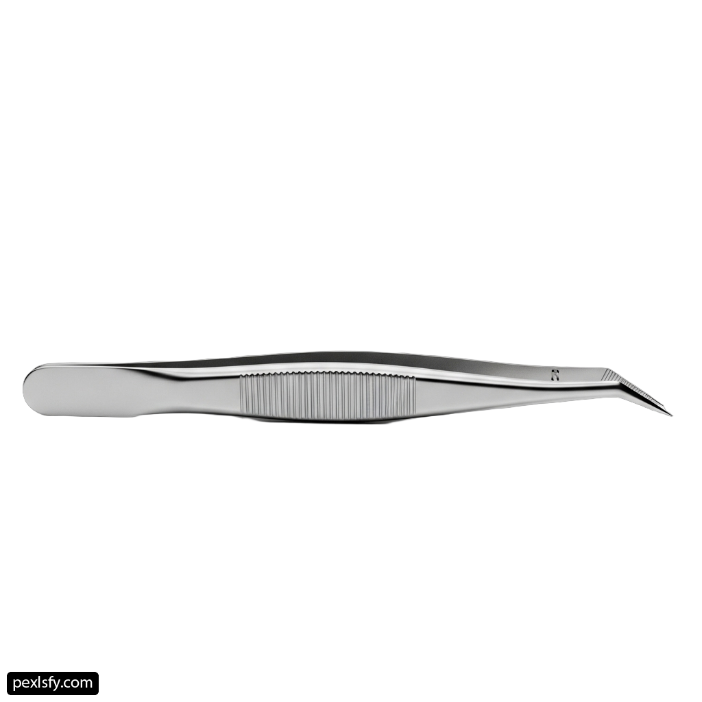 Pair of tweezers on a white background png transparent background