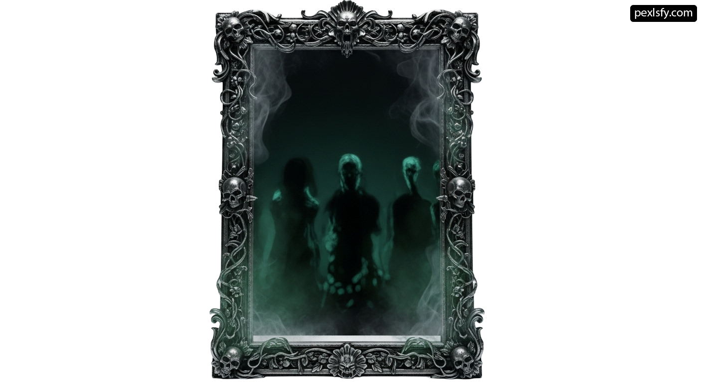 Picture of a group of people standing in front of a mirror png transparent background
