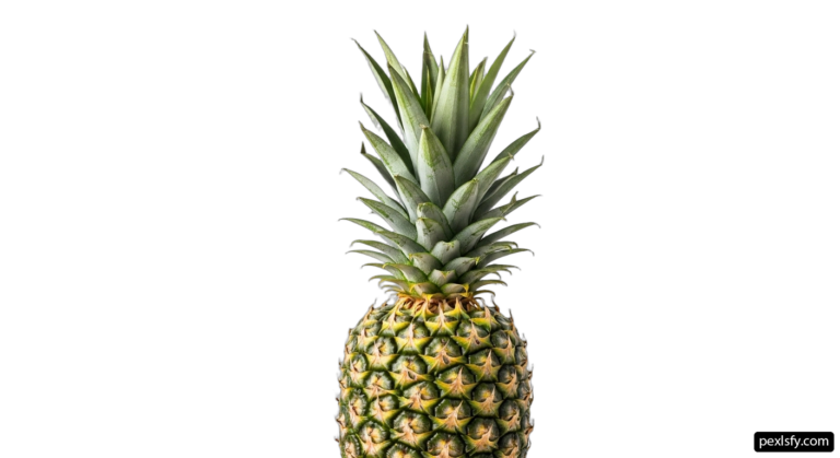 Pineapple on a white background png transparent background