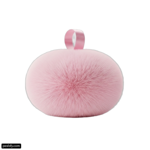 Pink purse with a pink ribbon around it png transparent background