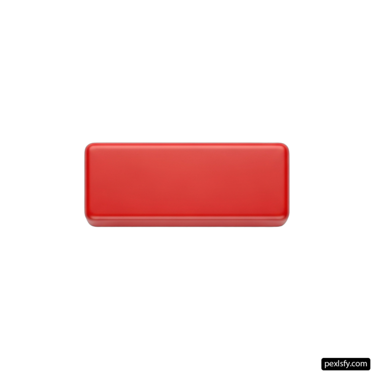 Red button on a white background png transparent background