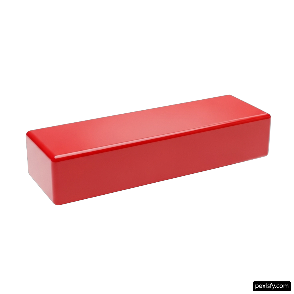 Red rectangular box on a white background png transparent background