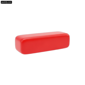 Red rectangular object on a white background png transparent background