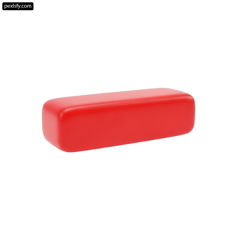Red rectangular object on a white background png transparent background