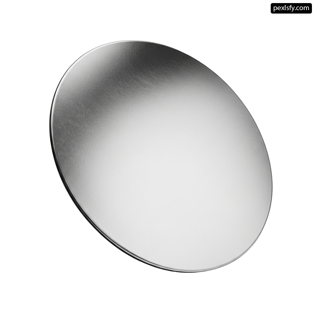 Round mirror on a white background png transparent background