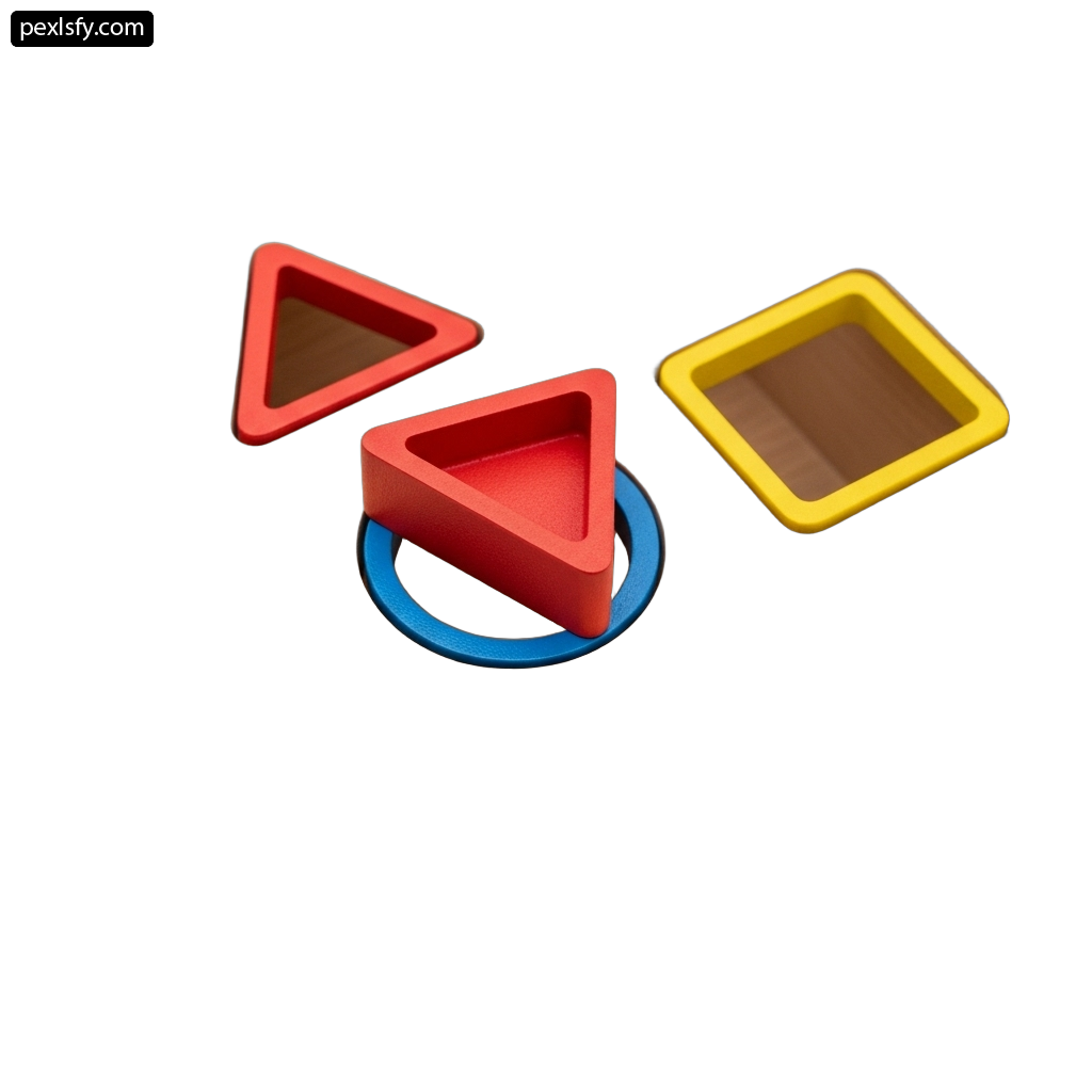 Set of three different colored rings on a white background png transparent background