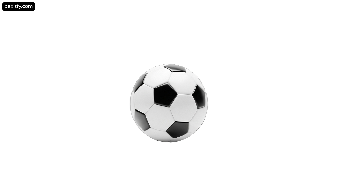 Silver soccer ball on a white background png transparent background
