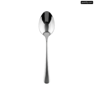 Silver spoon on a white background png transparent background