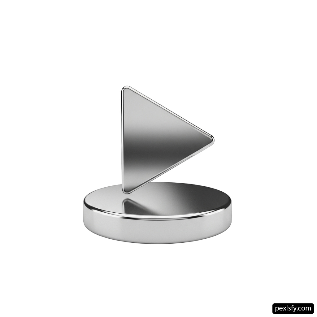 Silver triangle shaped object on a white background png transparent background