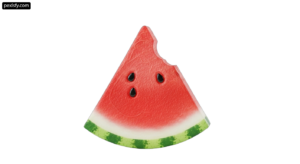 Slice of watermelon on a white background png transparent background