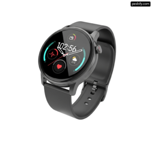 Smart watch with a heart rate monitor on the screen png transparent background