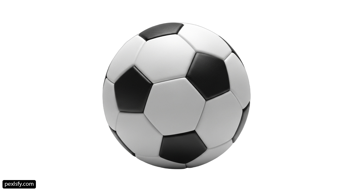 Soccer ball on a white background png transparent background