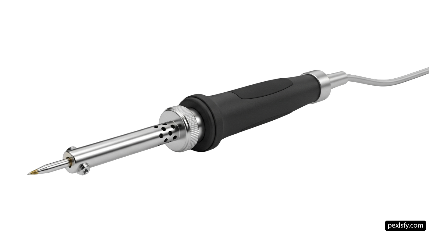Soldering iron with a cord attached to it png transparent background