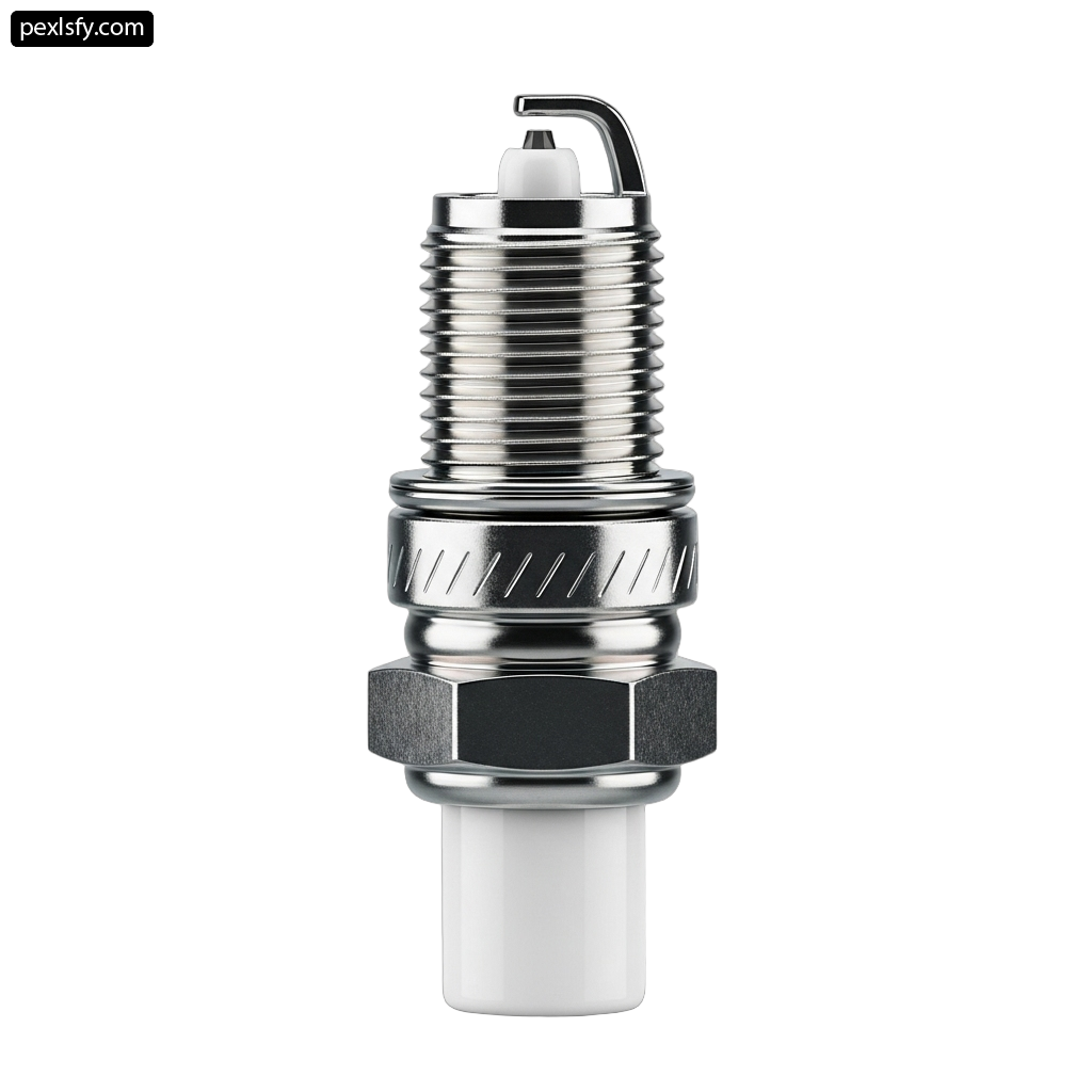 Spark plug on a white background png transparent background