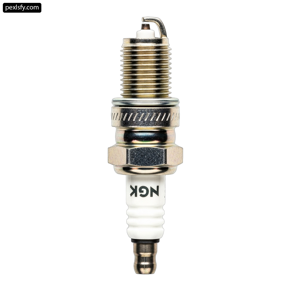 Spark plug on a white background png transparent background