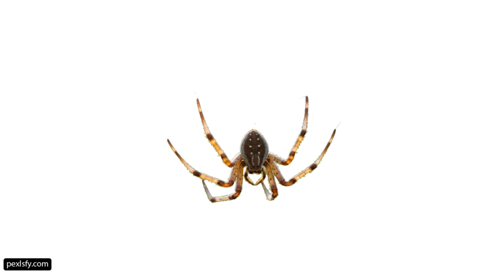 Spider on a white background png transparent background