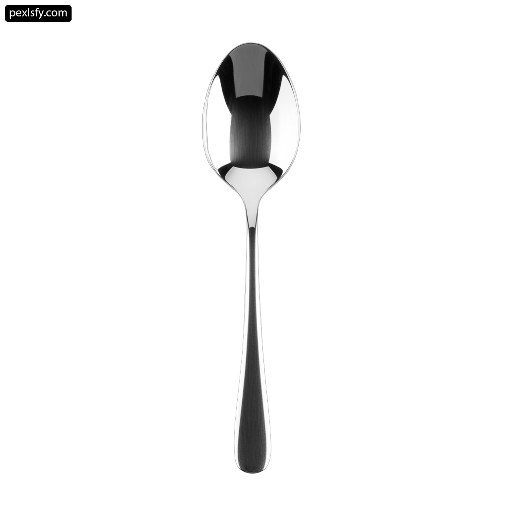 Spoon with a handle on a white background png transparent background