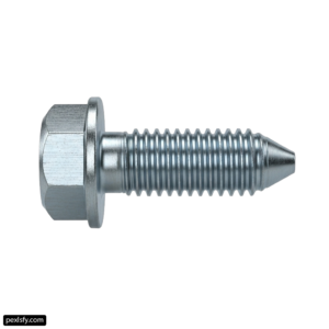 Stainless steel screw on a white background png transparent background